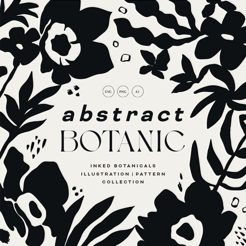 Abstract Botanic Graphic Collection