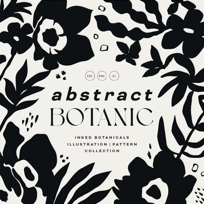 Abstract Botanic Graphic Collection