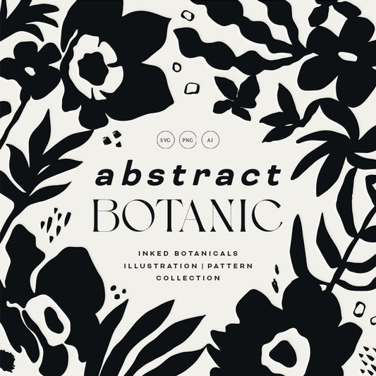 Abstract Botanic Graphic Collection