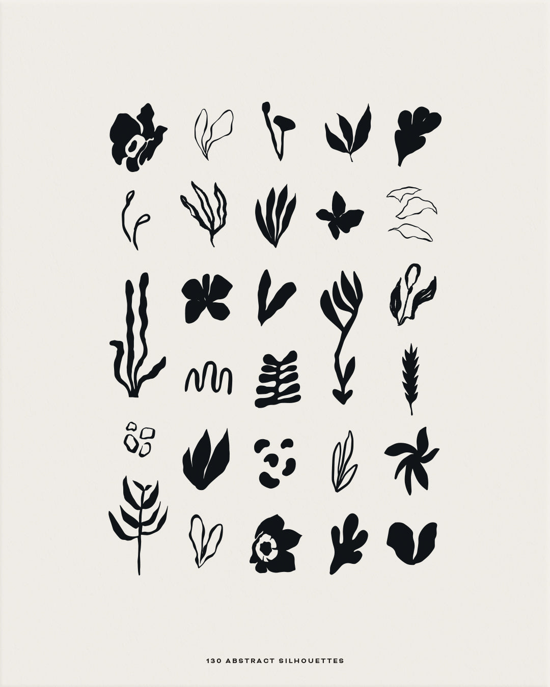 Abstract Botanic Graphic Collection