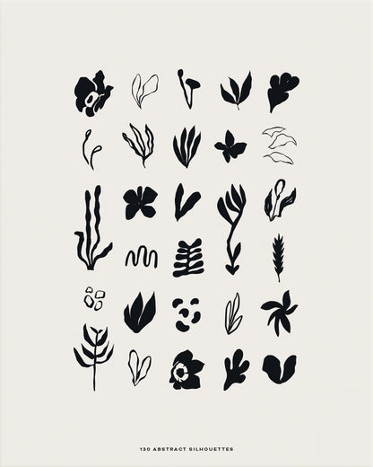 Abstract Botanic Graphic Collection