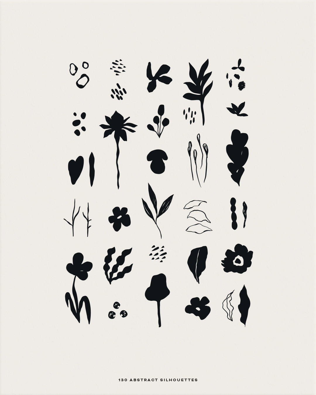 Abstract Botanic Graphic Collection