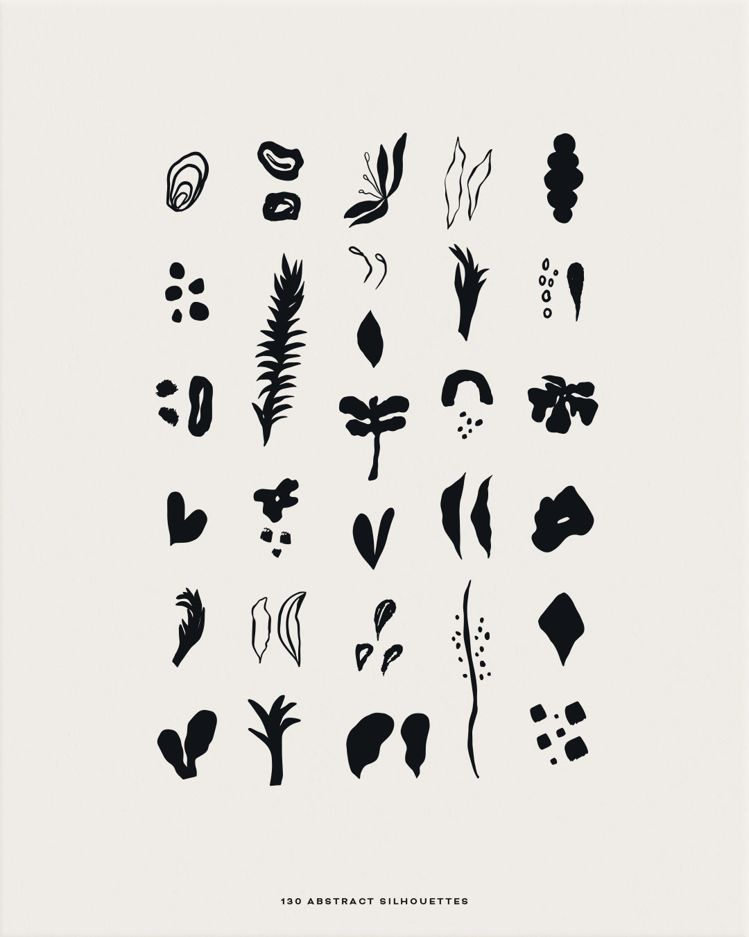 Abstract Botanic Graphic Collection