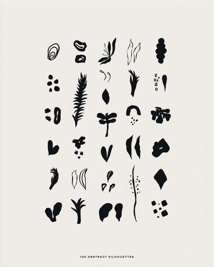 Abstract Botanic Graphic Collection