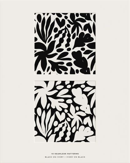 Abstract Botanic Graphic Collection