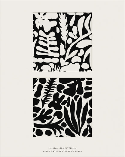 Abstract Botanic Graphic Collection
