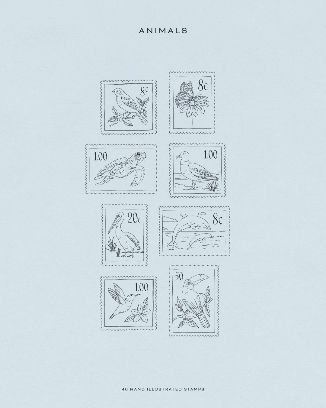 Stamps Illustration Collection