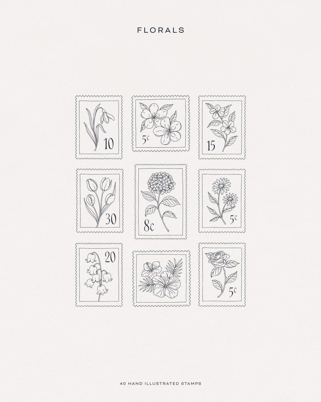 Stamps Illustration Collection