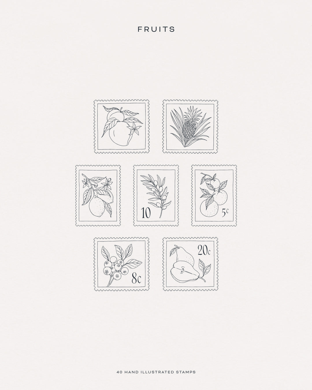 Stamps Illustration Collection