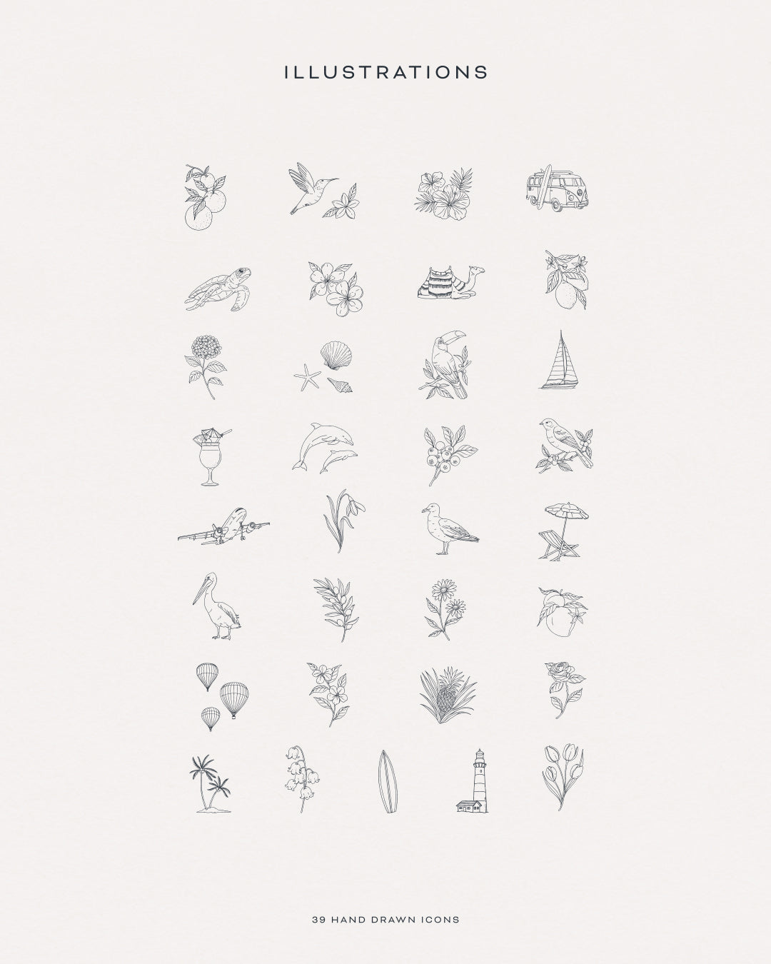 Stamps Illustration Collection