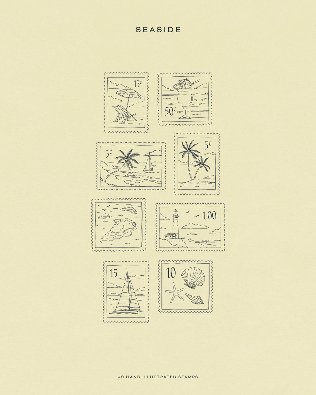 Stamps Illustration Collection